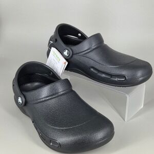 Crocs Bistro Work Clog Women Size 6 Black Slip Resistant Professional Culinary